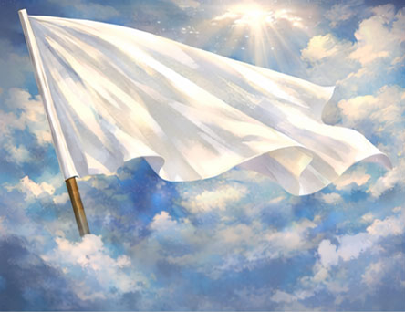White Worship Flag